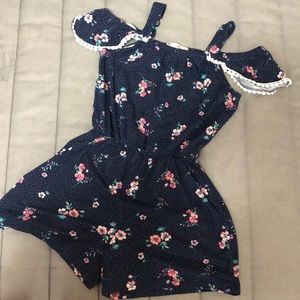 Very Cute Girls Size 10 Floral Romper